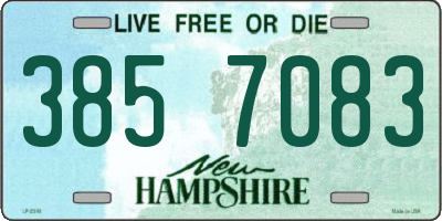 NH license plate 3857083