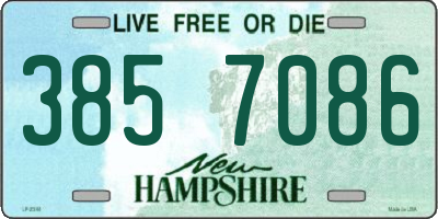 NH license plate 3857086