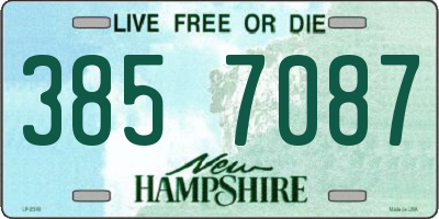 NH license plate 3857087