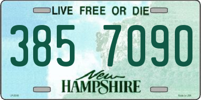 NH license plate 3857090