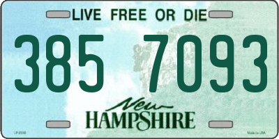 NH license plate 3857093