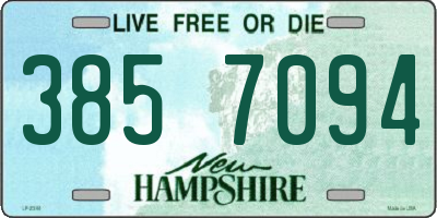 NH license plate 3857094