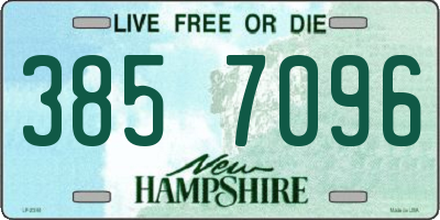 NH license plate 3857096