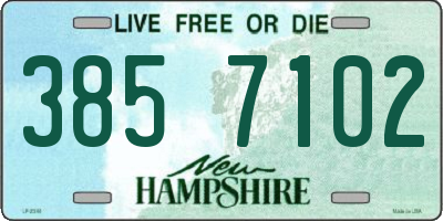 NH license plate 3857102
