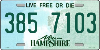 NH license plate 3857103