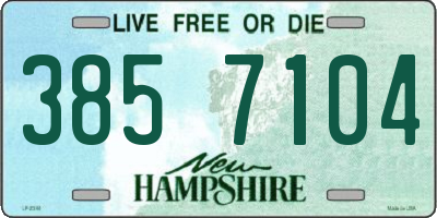 NH license plate 3857104