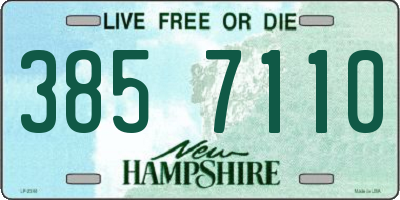 NH license plate 3857110