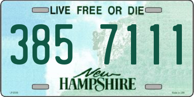 NH license plate 3857111