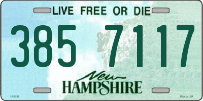 NH license plate 3857117