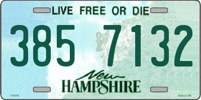 NH license plate 3857132