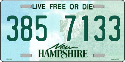 NH license plate 3857133