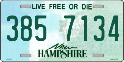 NH license plate 3857134