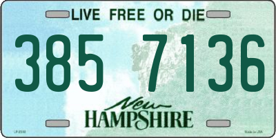 NH license plate 3857136