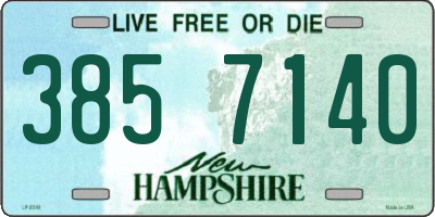 NH license plate 3857140