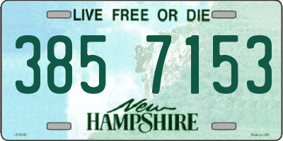 NH license plate 3857153