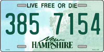 NH license plate 3857154