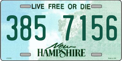 NH license plate 3857156