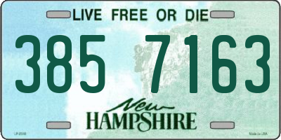 NH license plate 3857163