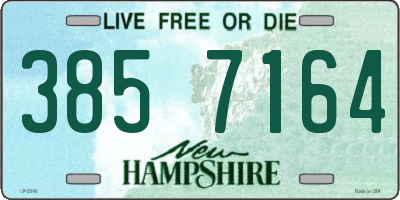 NH license plate 3857164