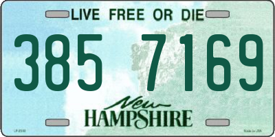 NH license plate 3857169