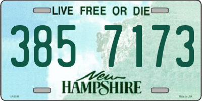 NH license plate 3857173