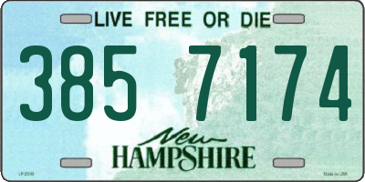 NH license plate 3857174