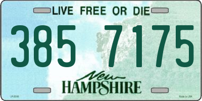 NH license plate 3857175