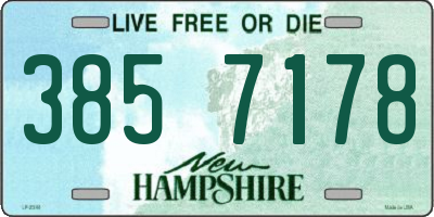 NH license plate 3857178