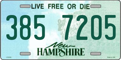 NH license plate 3857205