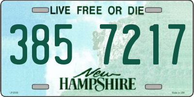 NH license plate 3857217