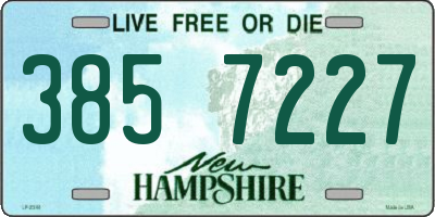 NH license plate 3857227
