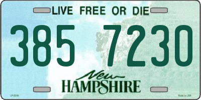 NH license plate 3857230