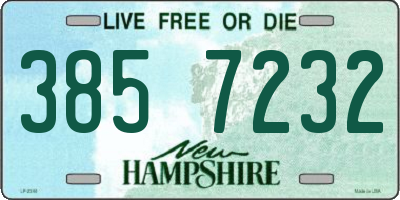 NH license plate 3857232