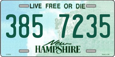 NH license plate 3857235