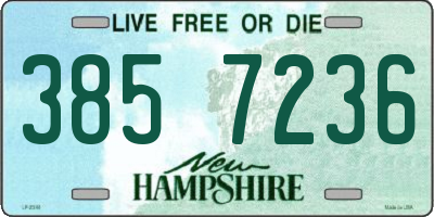 NH license plate 3857236