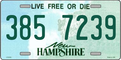 NH license plate 3857239