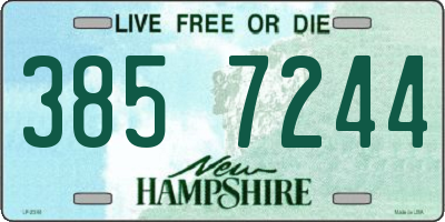 NH license plate 3857244