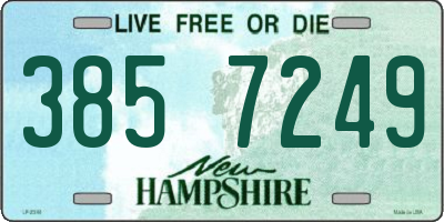 NH license plate 3857249