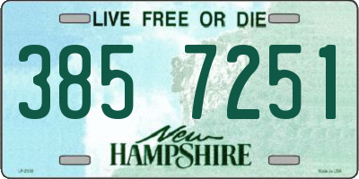 NH license plate 3857251