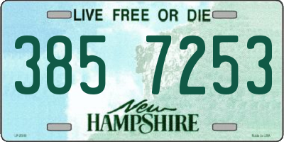 NH license plate 3857253