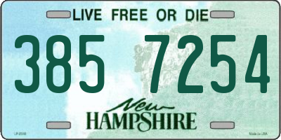 NH license plate 3857254