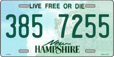 NH license plate 3857255