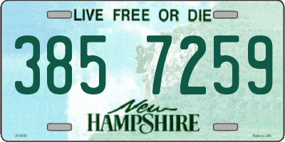 NH license plate 3857259