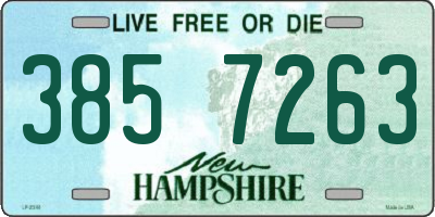 NH license plate 3857263