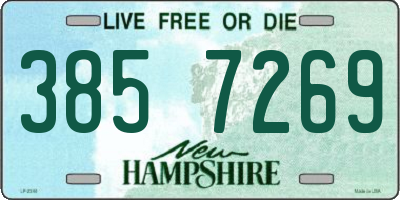 NH license plate 3857269