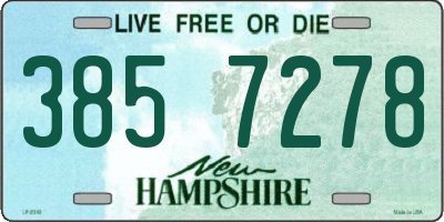 NH license plate 3857278