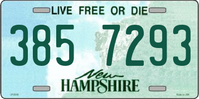 NH license plate 3857293