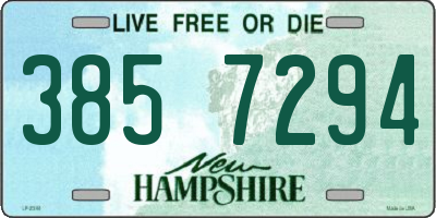 NH license plate 3857294