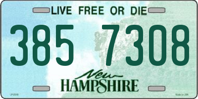 NH license plate 3857308