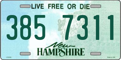 NH license plate 3857311